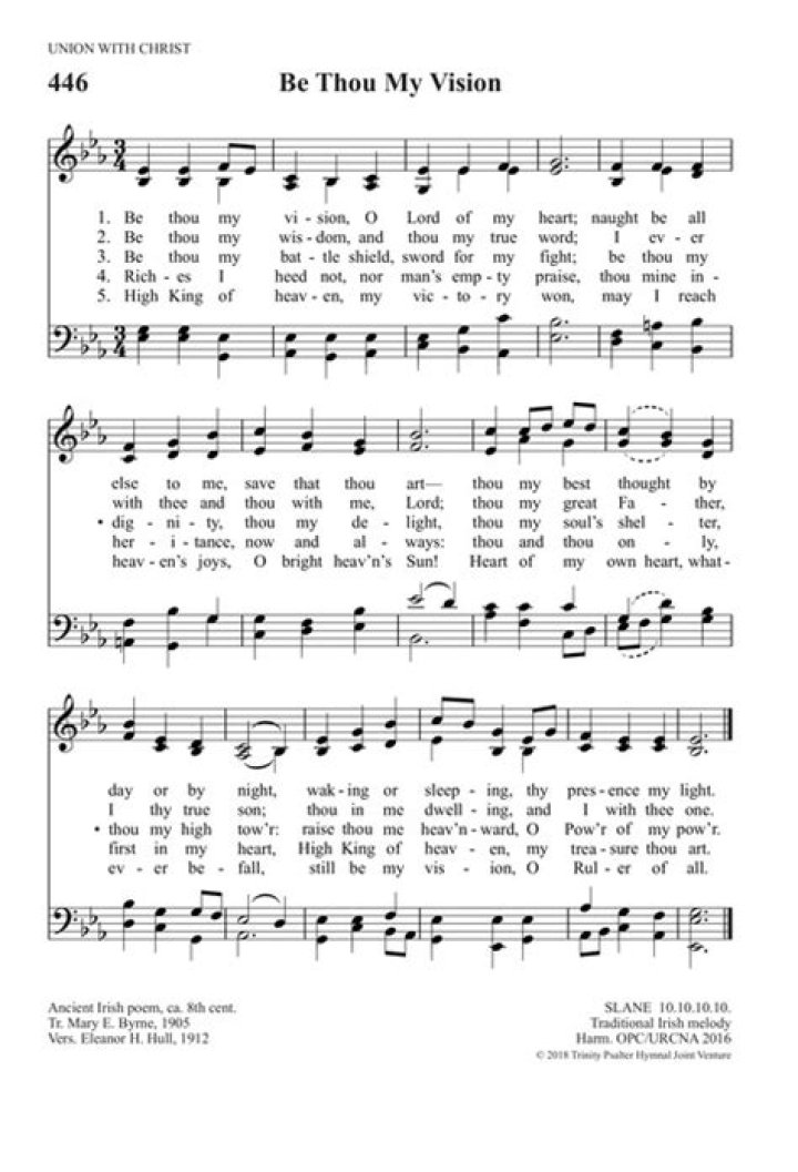 Be Thou My Vision Hymn Be Thou My Vision Hymn