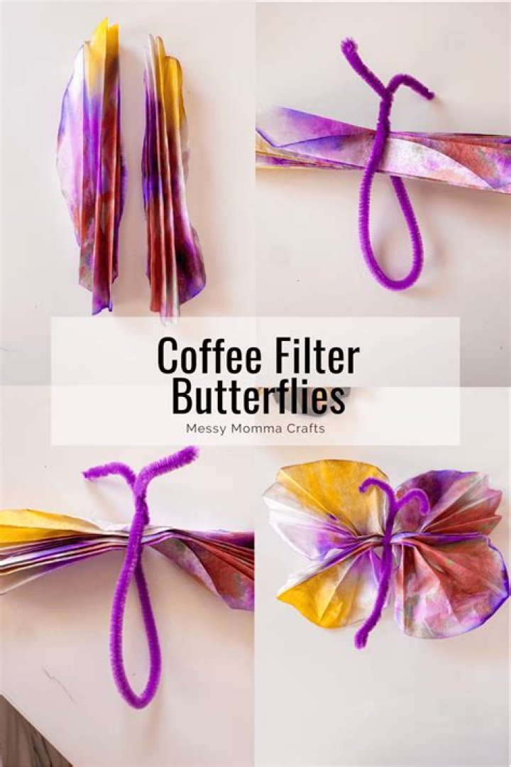 Coffee Filter Butterfly Step 2 Coffee Filter Butterfly Step 2