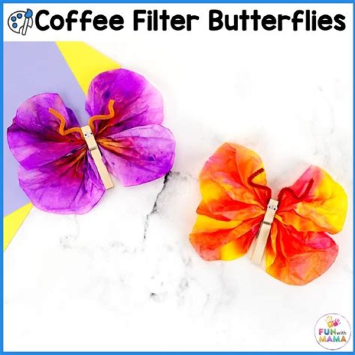 Coffee Filter Butterfly Step 3 Coffee Filter Butterfly Step 3