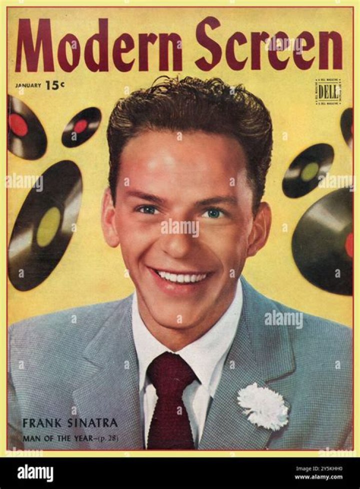 Frank Sinatra picture on panels at gala opening