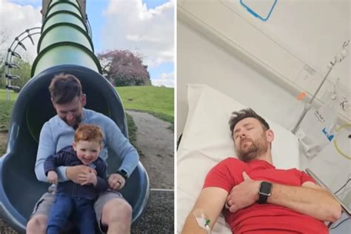 he plays with his kids