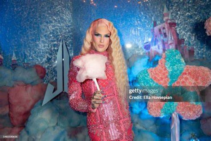 Jeffree Star attends the launch of his new make-up line "The Cotton Candy Queen Collection" at Beauty & Essex on April 14, 2023 in Los Angeles,...